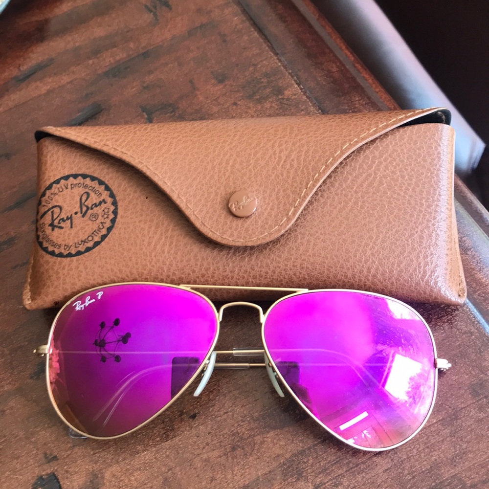 Hot pink ray bans